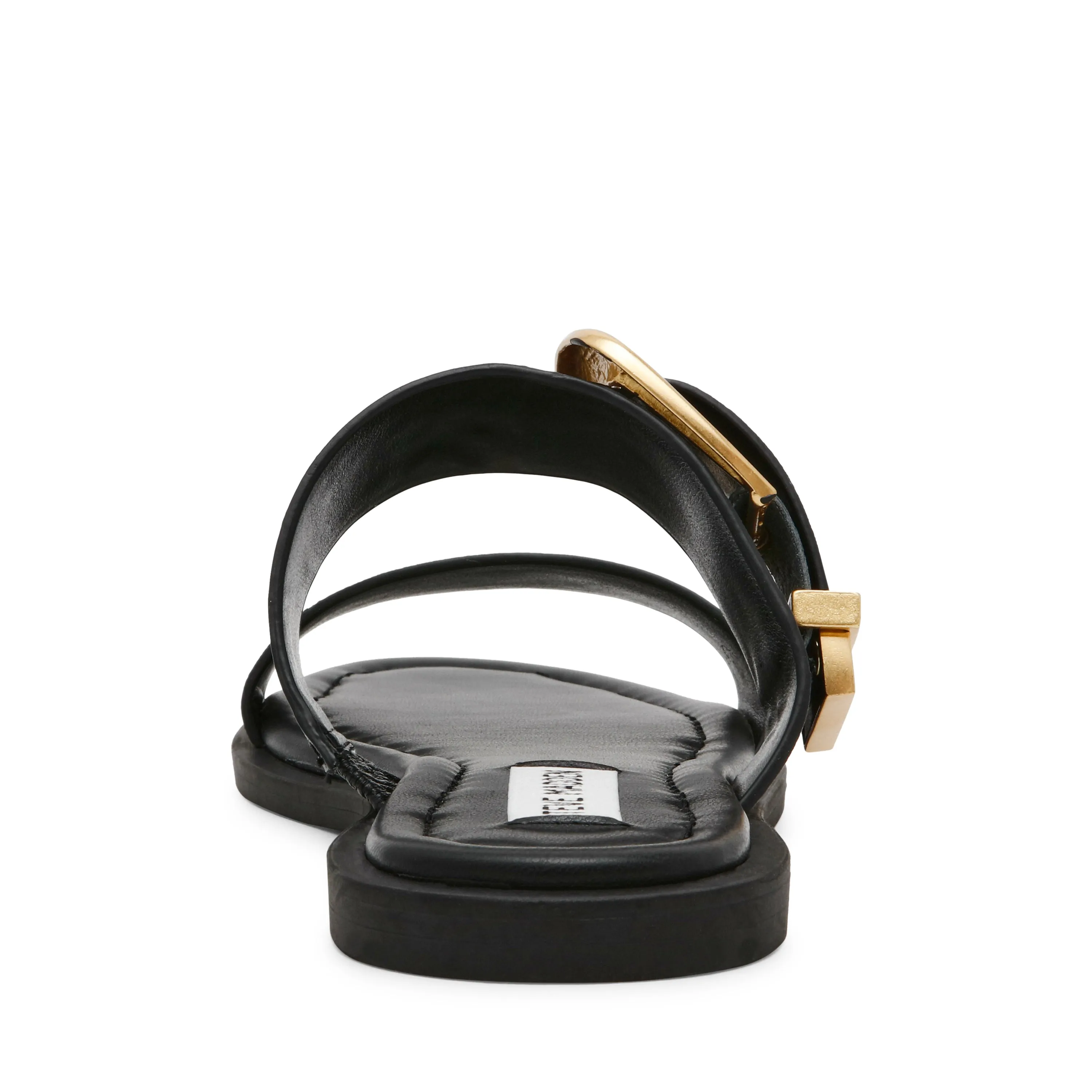 STRIDER BLACK LEATHER SANDALS