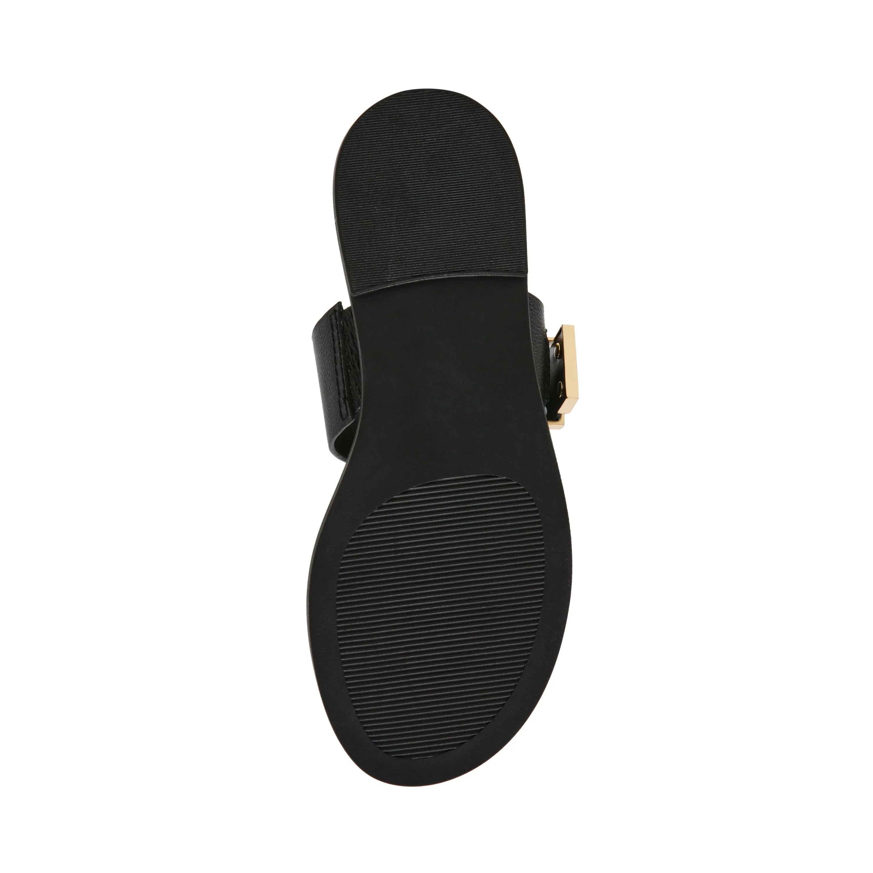 STRIDER BLACK LEATHER SANDALS