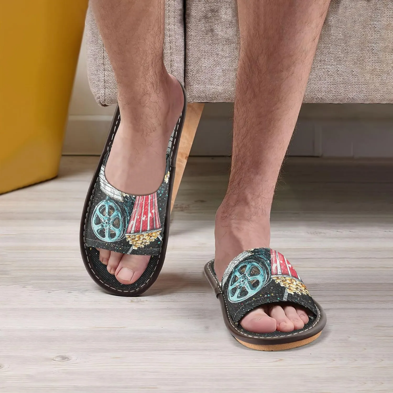 Summer Slipper Popcorn Movie Star Play Indoor House Men Women Quick Drying Slippers