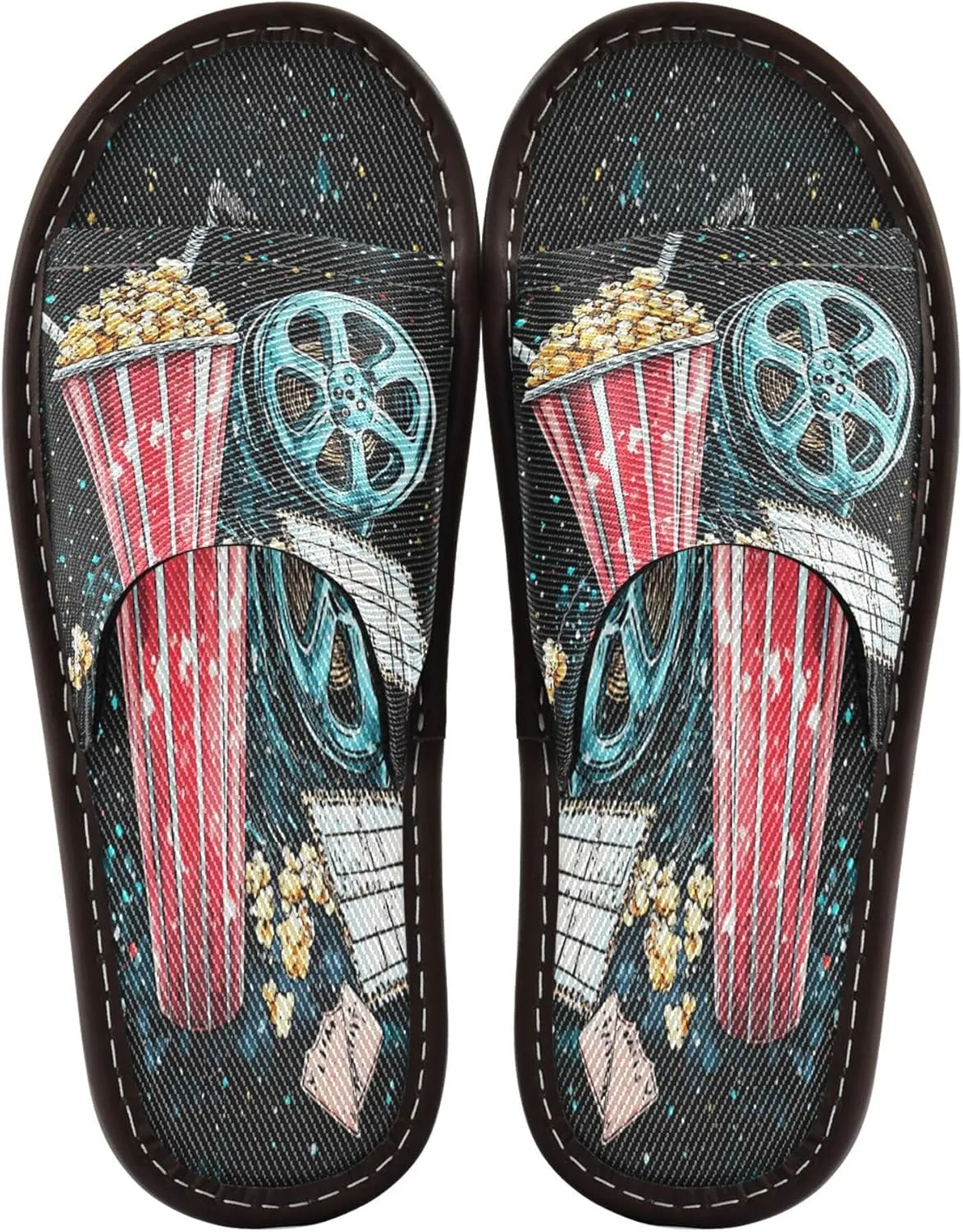 Summer Slipper Popcorn Movie Star Play Indoor House Men Women Quick Drying Slippers