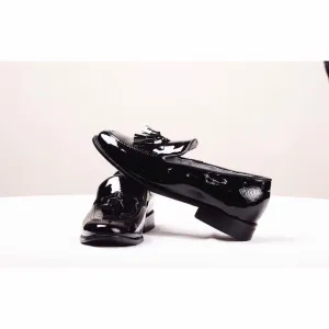 Tassel Loafer- Black Patent