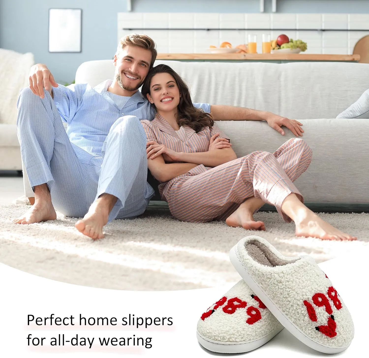 Taylors Slippers For Women Men, Comfy Ladies Bedroom Slipper, Birthday Gifts for Women, Cute House Shoe, Warm Fuzzy Indoor Memory Foam Slip on Shoes