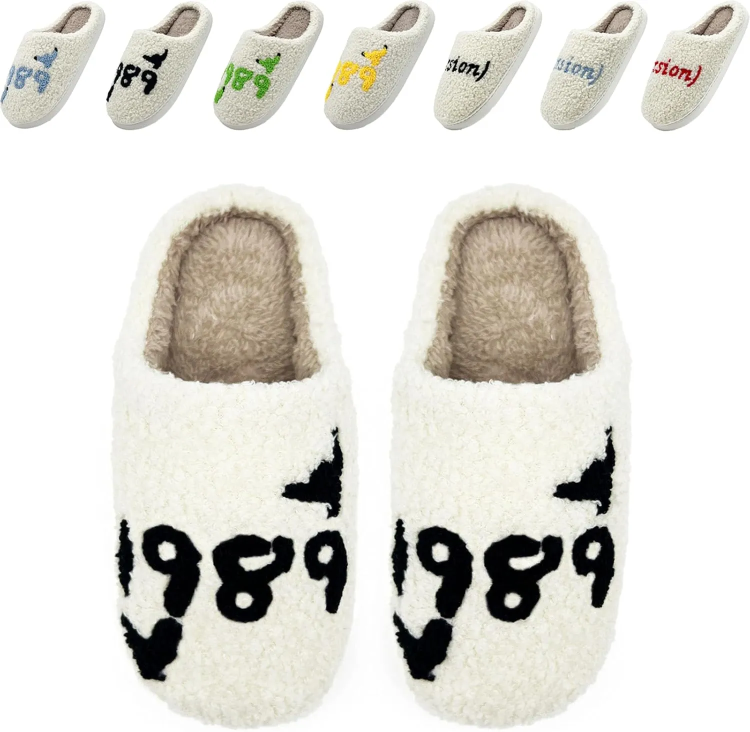 Taylors Slippers For Women Men, Comfy Ladies Bedroom Slipper, Birthday Gifts for Women, Cute House Shoe, Warm Fuzzy Indoor Memory Foam Slip on Shoes