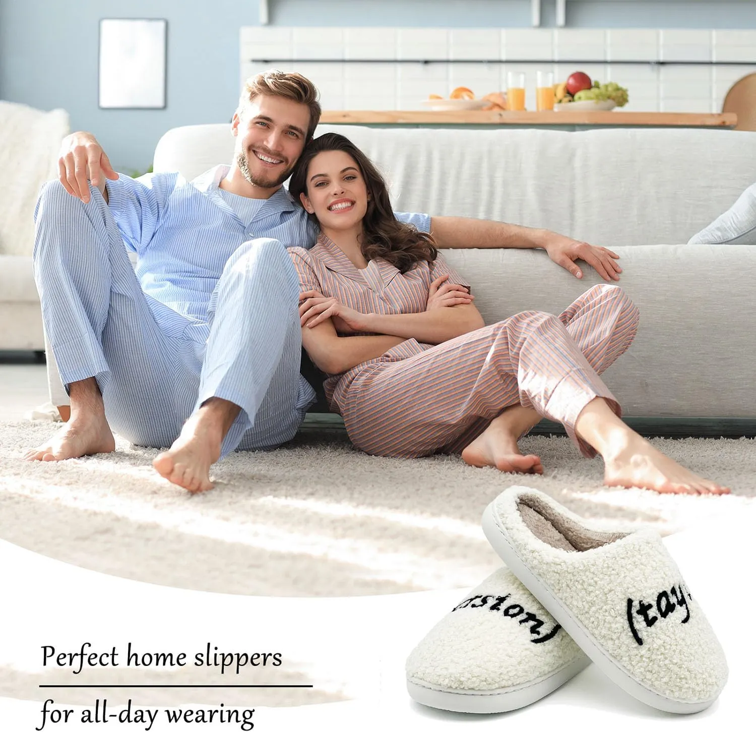 Taylors Slippers For Women Men, Comfy Ladies Bedroom Slipper, Birthday Gifts for Women, Cute House Shoe, Warm Fuzzy Indoor Memory Foam Slip on Shoes