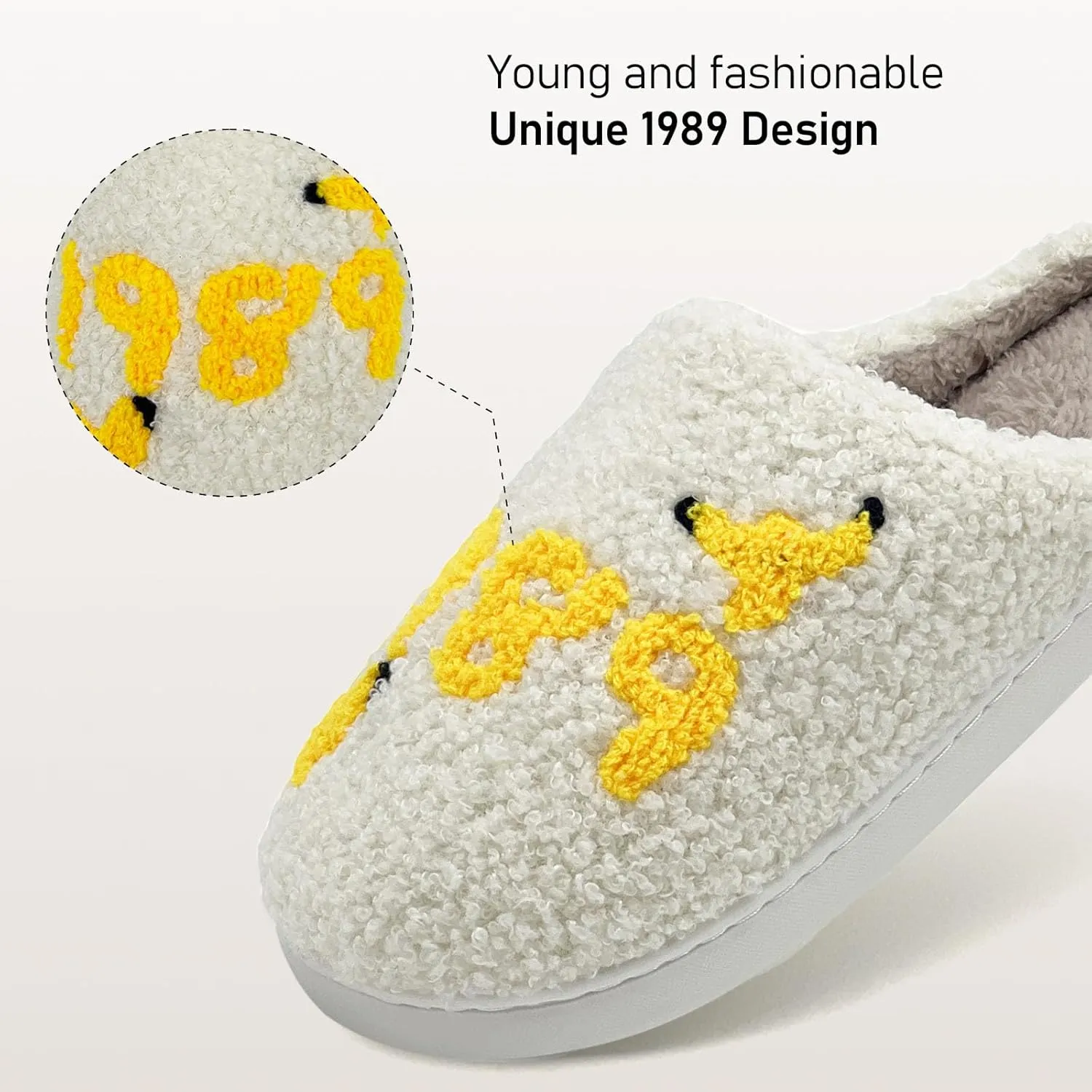Taylors Slippers For Women Men, Comfy Ladies Bedroom Slipper, Birthday Gifts for Women, Cute House Shoe, Warm Fuzzy Indoor Memory Foam Slip on Shoes