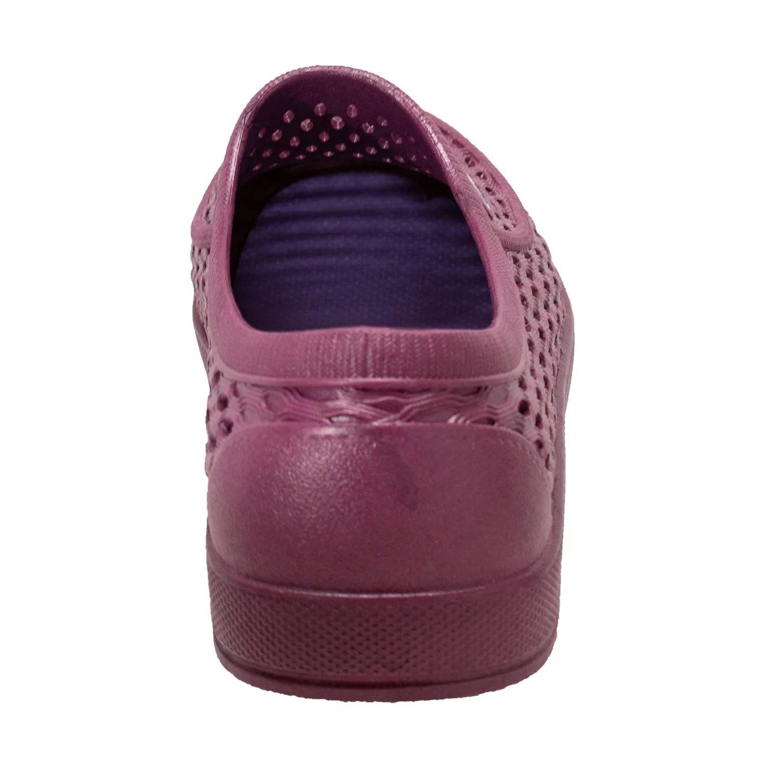 Tecs Womens 4in Relax Aqua Garden Purple Loafer Shoes