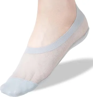 Thin No Show Socks Womens Low Cut Mesh Liner Socks Non Slip Invisible Breathable Footies