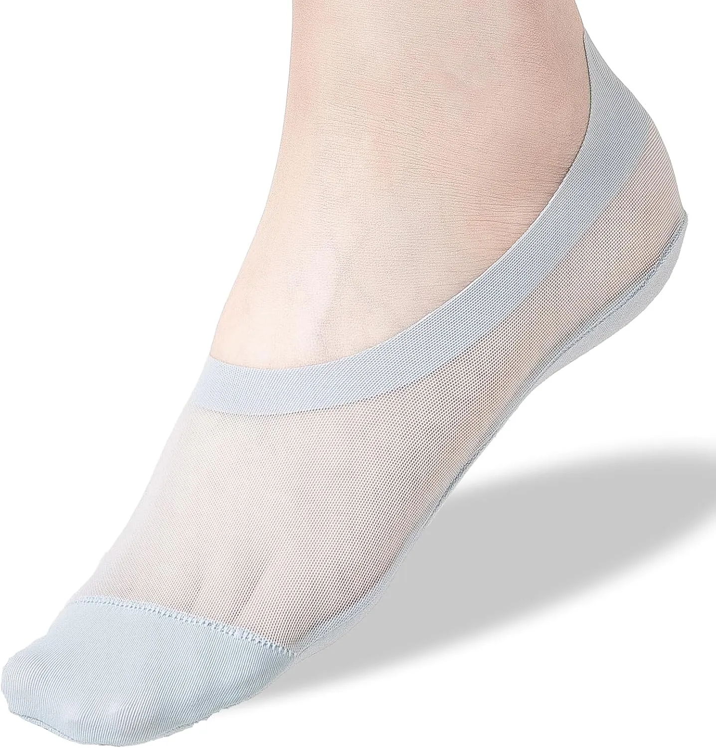 Thin No Show Socks Womens Low Cut Mesh Liner Socks Non Slip Invisible Breathable Footies