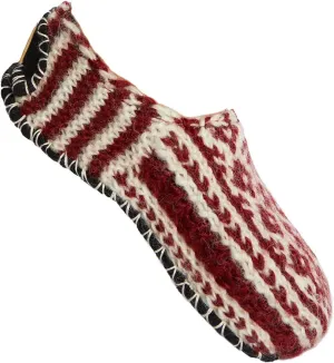 Tibetan Socks Hand Knit Wool Fleece Lined Bootie Slippers