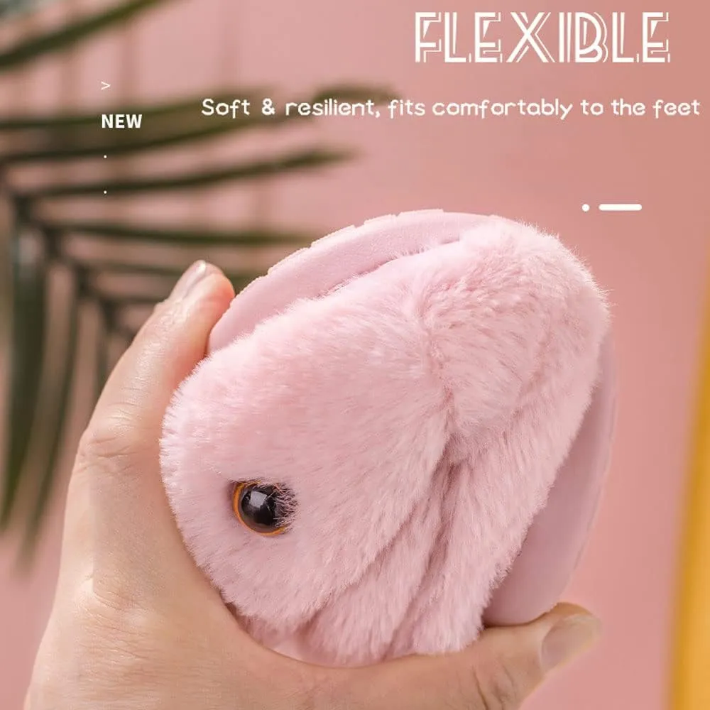 Toddler Rabbit Winter Slippers - Soft Plush Indoor Bunny Slippers for Girls & Boys