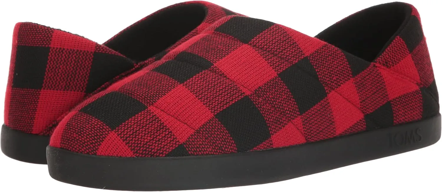 TOMS Mens Ezra Faux Fur Scuff Casual Slippers Casual - Grey