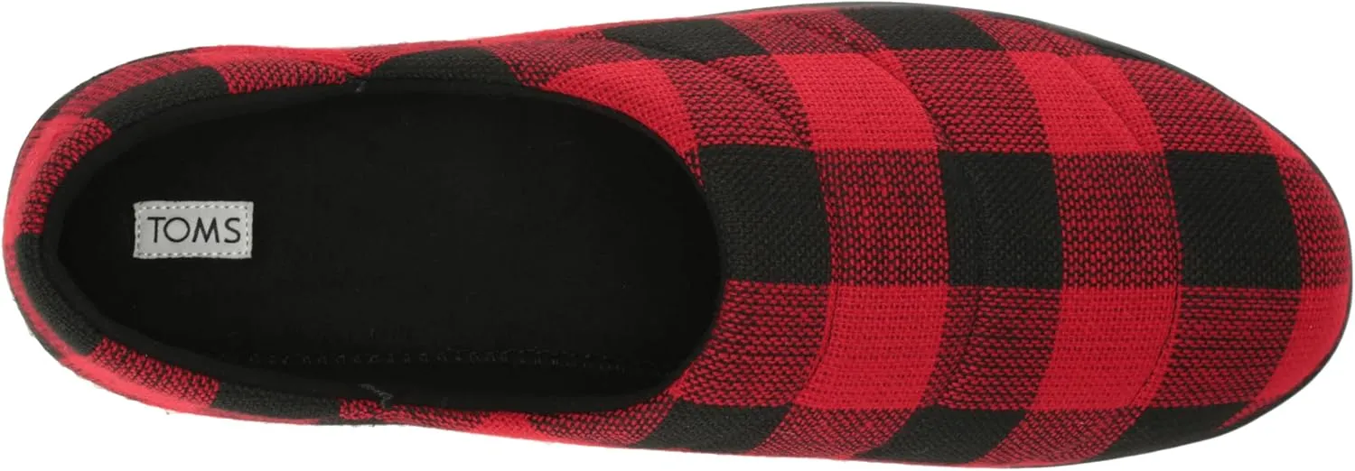 TOMS Mens Ezra Faux Fur Scuff Casual Slippers Casual - Grey