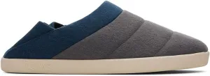 TOMS Mens Ezra Faux Fur Scuff Casual Slippers Casual - Grey