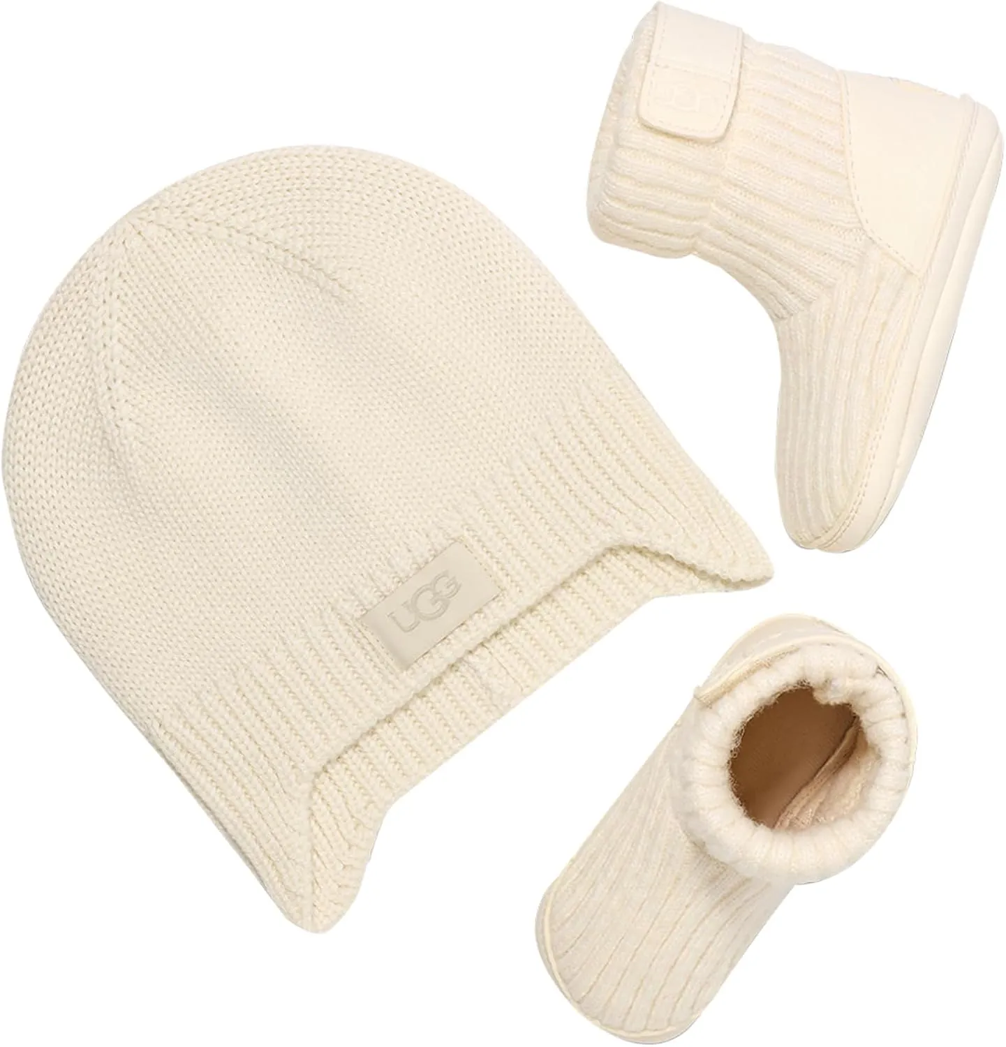 UGG Baby-Boy's I Skylar Beanie Gift Set Slipper