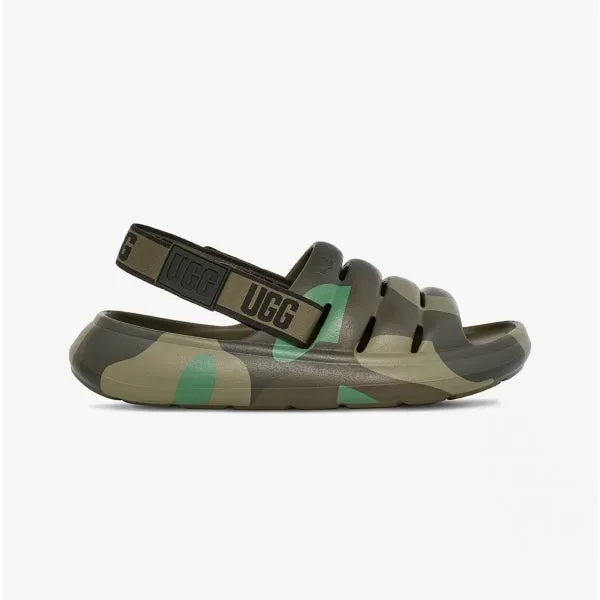 UGG SPORT YEAH CAMO POP Mens Sandals Green Moss