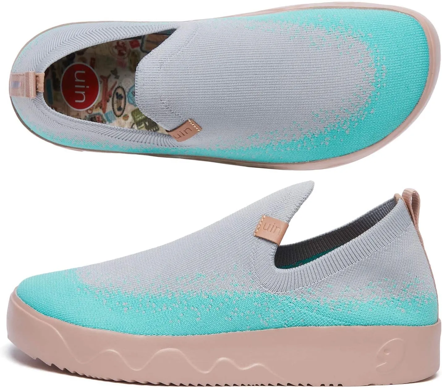 UIN Women's Art Painted Travel Shoes Slip On Casual Loafers Lightweight Comfort Fashion Sneaker Fuerteventura