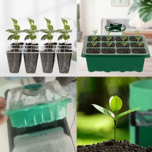 US 5-10 Pack Seed Starter Tray Peat Pots Kit Plant Growing Nursery Biodegradable