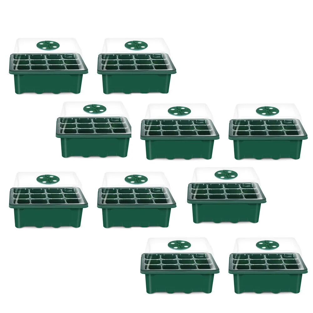 US 5-10 Pack Seed Starter Tray Peat Pots Kit Plant Growing Nursery Biodegradable