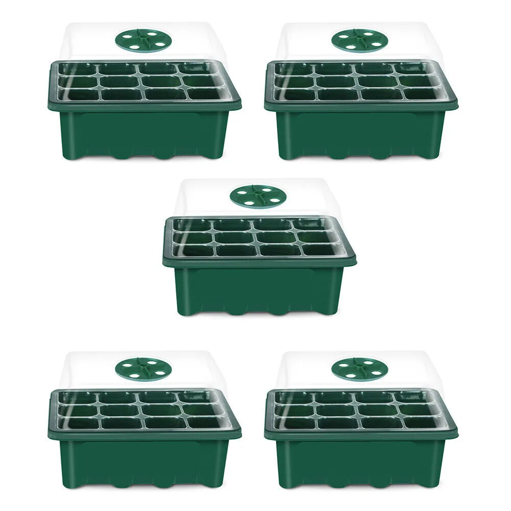 US 5-10 Pack Seed Starter Tray Peat Pots Kit Plant Growing Nursery Biodegradable
