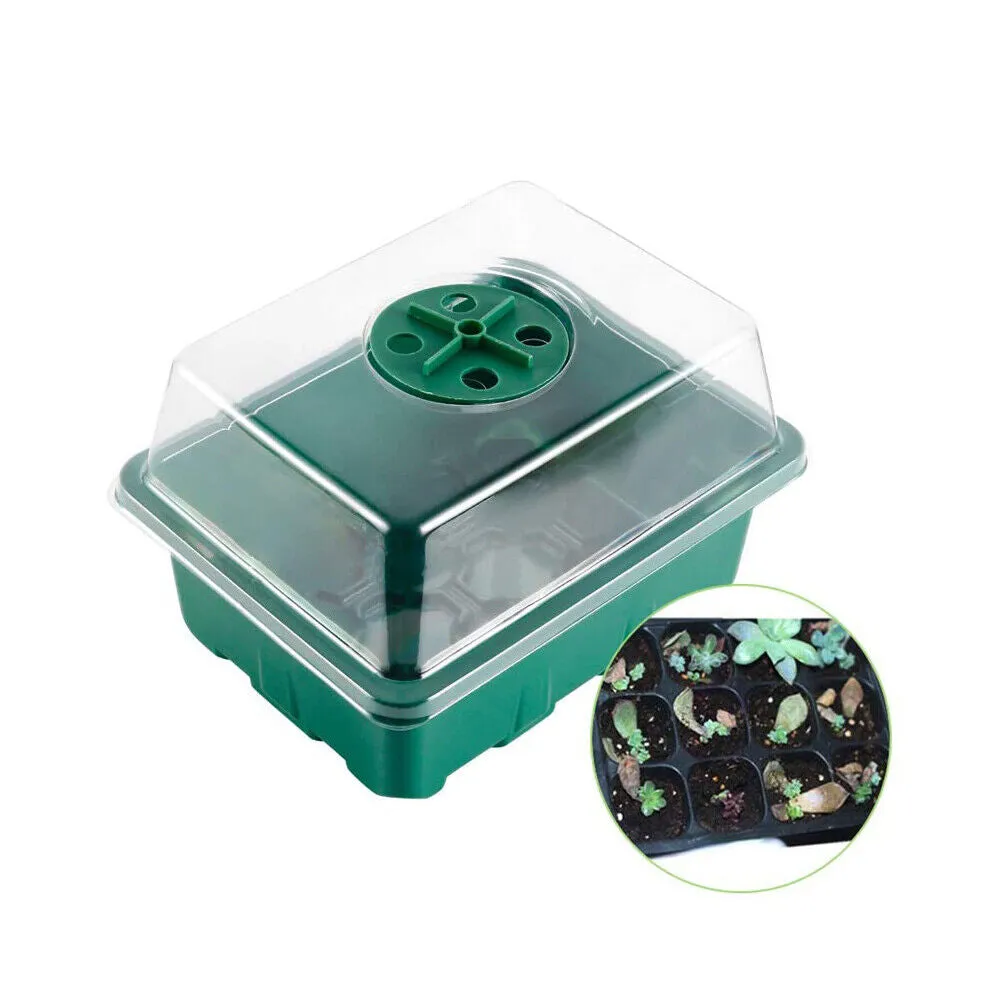 US 5-10 Pack Seed Starter Tray Peat Pots Kit Plant Growing Nursery Biodegradable