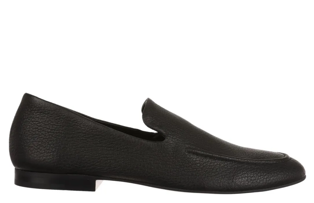 Vionic Onyx Leather Willa II Women's Slip on Flat Shoes WILLAII-005