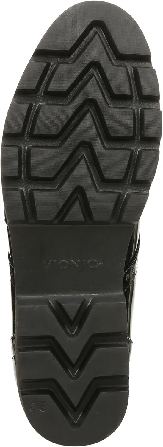 Vionic Womens Charm Alfina Comfort Lace Up Loafers- Supportive Walking Shoes for Heel Pain, Plantar Fasciitis with Orthotic Insole Arch Support That Corrects Pronation and Alignment Med-Wide Fit