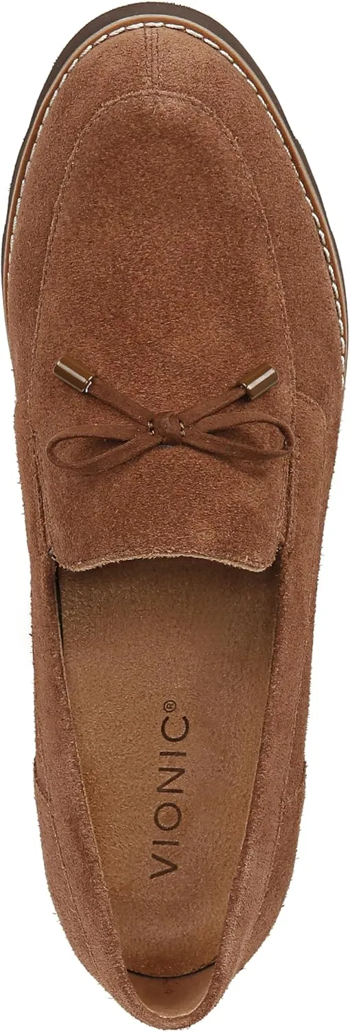 Vionic Women’s Loafer Charm Finley Comfort Lace Up- Supportive Walking Shoes That Include VIO Motion Technology Orthotic Insole with Built-in Arch Support, Helps Heel Pain, Medium and Wide Fit