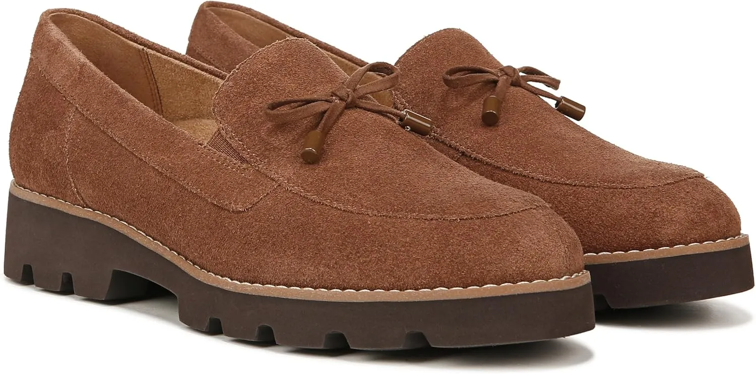 Vionic Women’s Loafer Charm Finley Comfort Lace Up- Supportive Walking Shoes That Include VIO Motion Technology Orthotic Insole with Built-in Arch Support, Helps Heel Pain, Medium and Wide Fit