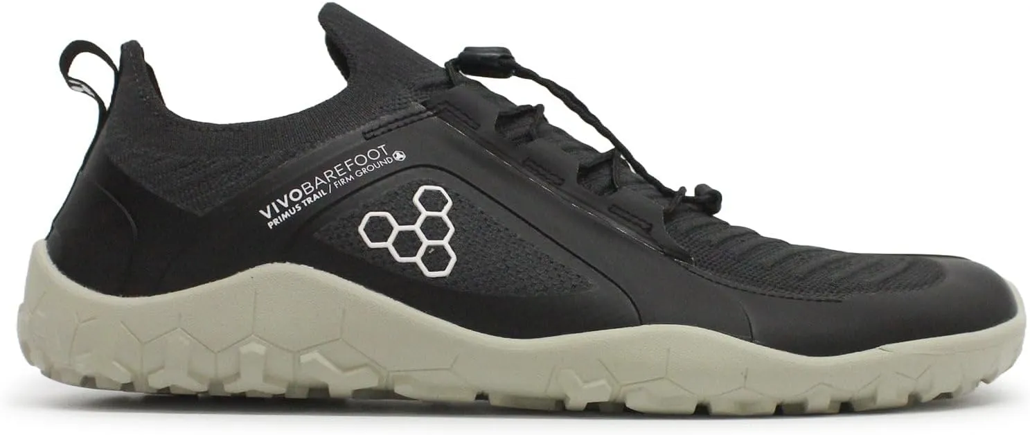 Vivobarefoot Primus Trail Knit FG, Mens Breathable Off-Road Shoe with Barefoot Firm Ground Sole