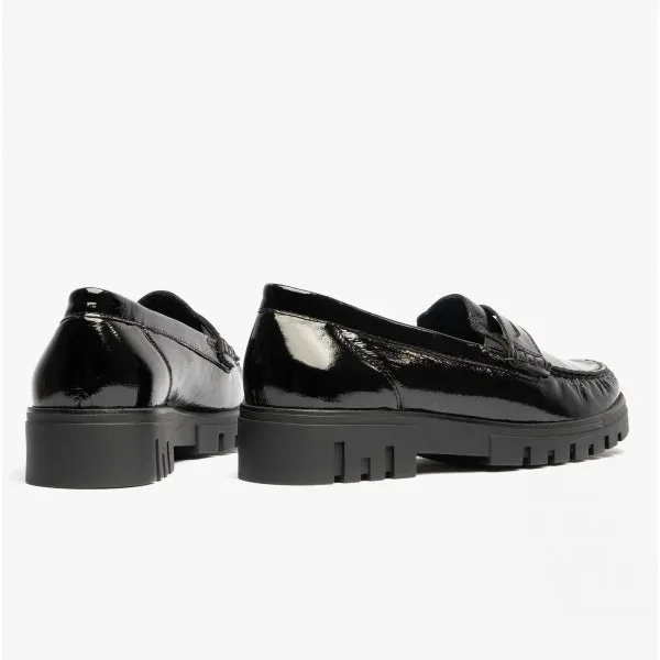 Waldlaufer H-SERENA 723502 Womens Leather Loafer Black
