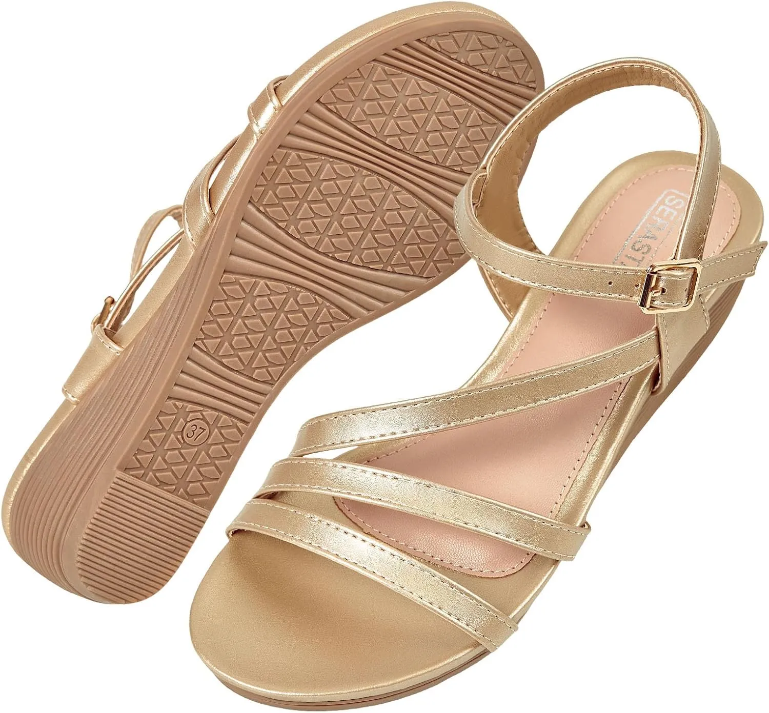 Wedge Sandals for Women Dressy - Summer Comfortable Platform Womens Sandal
