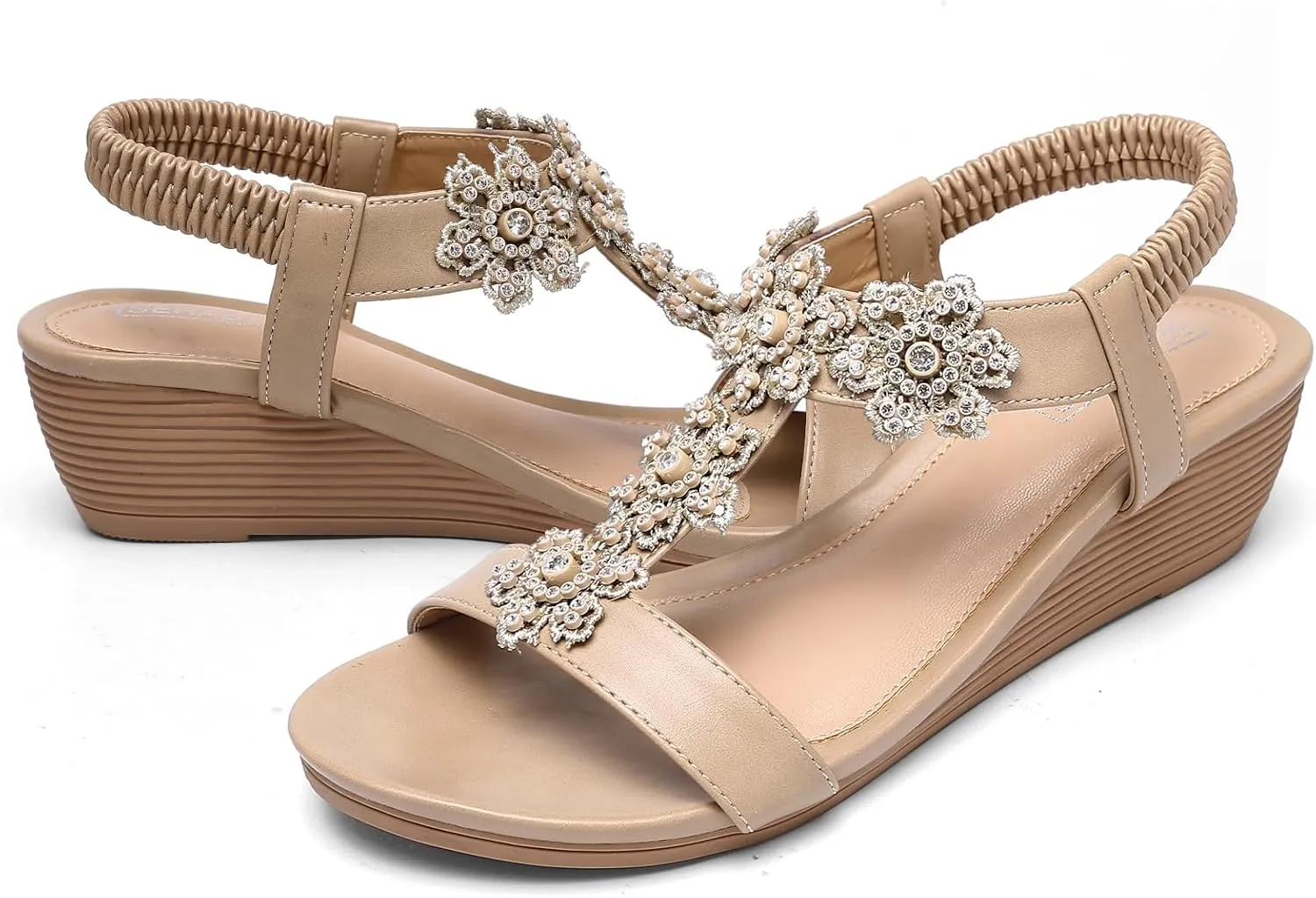 Wedge Sandals for Women Dressy - Summer Comfortable Platform Womens Sandal