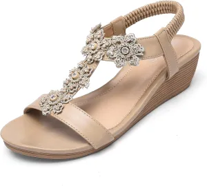 Wedge Sandals for Women Dressy - Summer Comfortable Platform Womens Sandal