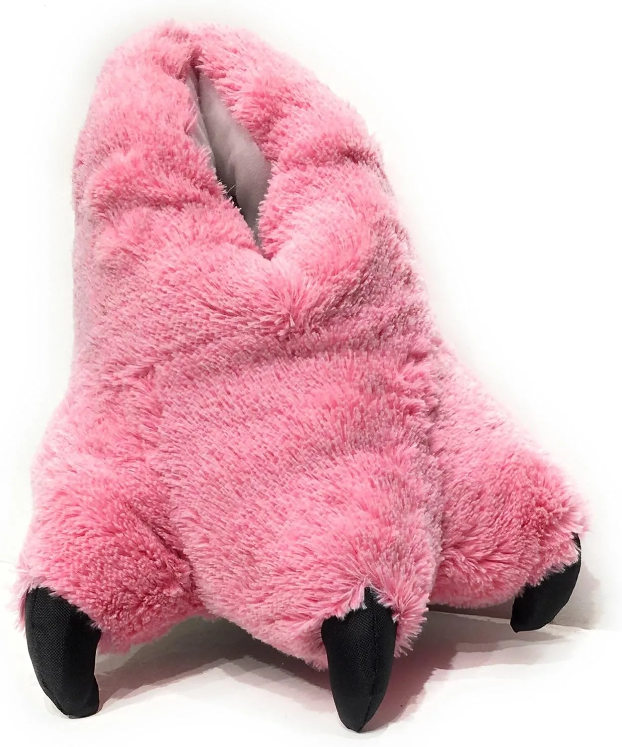 Wild Ones Furry Animal Claw Slippers for Toddlers, Kids and Adults
