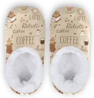 Winter House Slippers for Women/Men with Golden Snowflakes On Deep Blue Element Cozy Fleece Slippers