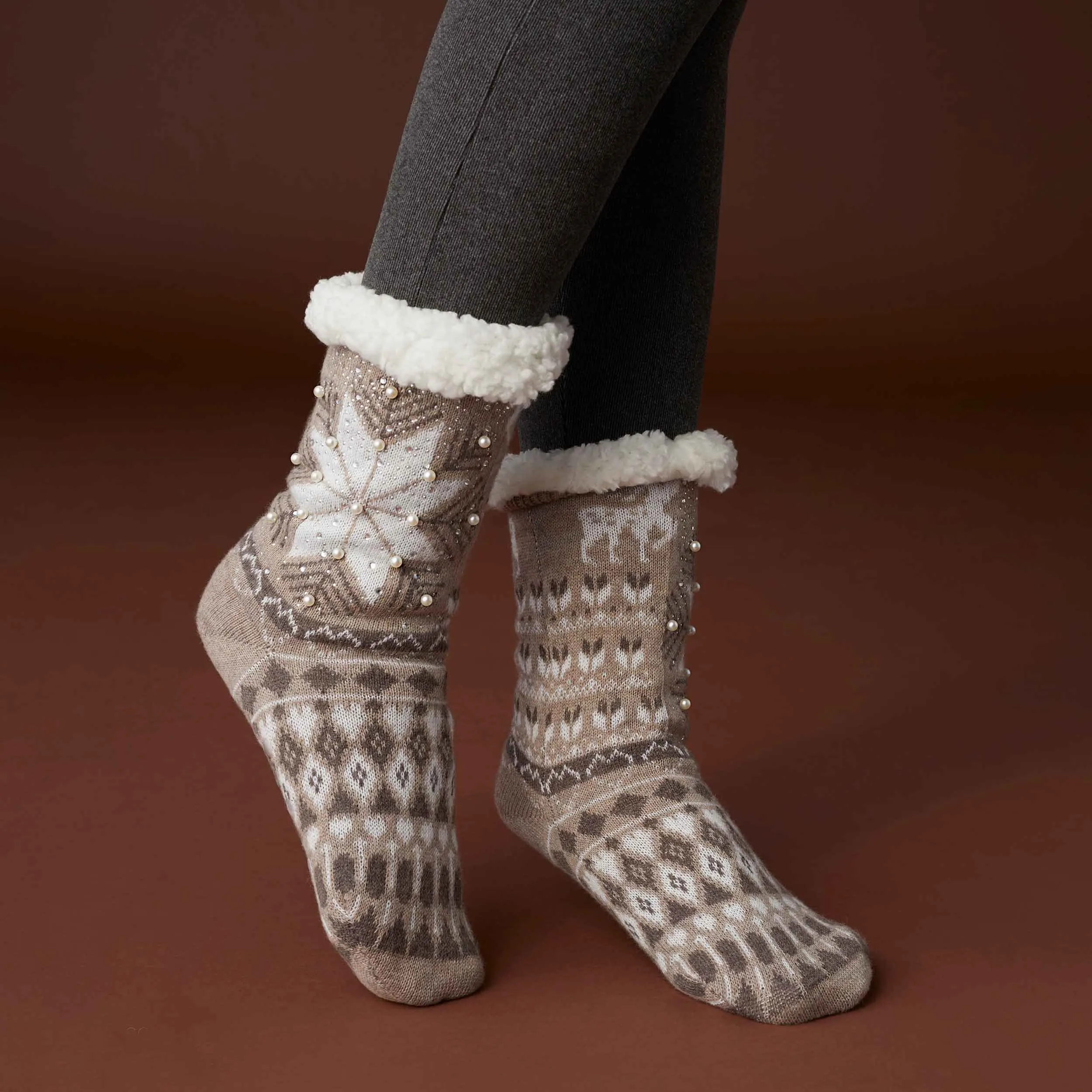 Winter Wonderland Slipper Socks