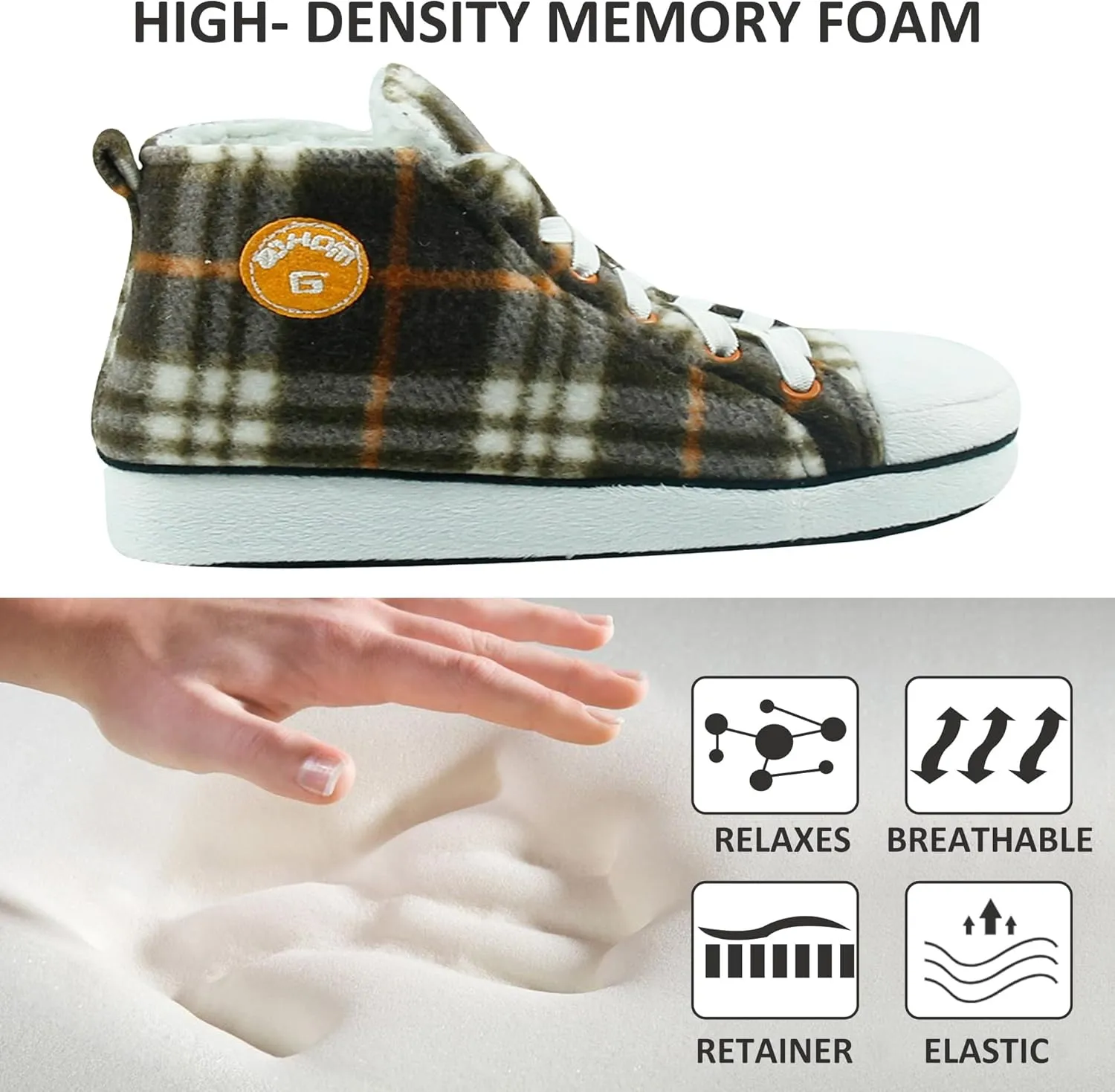 Women Warm Indoor Slipper Boots Women's Winter Anti-Slip Ankle Booties Slip On Fur Lined House Shoe