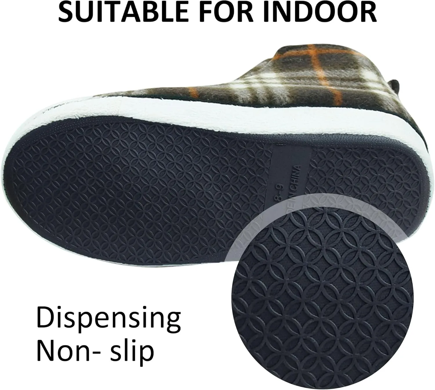 Women Warm Indoor Slipper Boots Women's Winter Anti-Slip Ankle Booties Slip On Fur Lined House Shoe