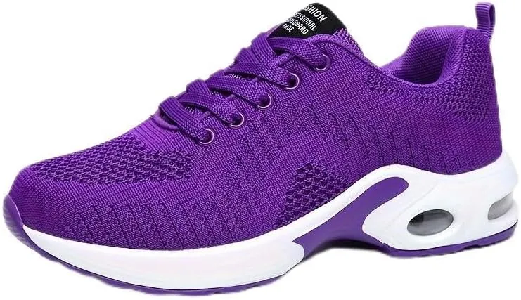 Women's Air Running Shoes Lightweight Comfortable Non-Slip Walking Shoe Outdoor Breathable Fashion Mesh Sneakers