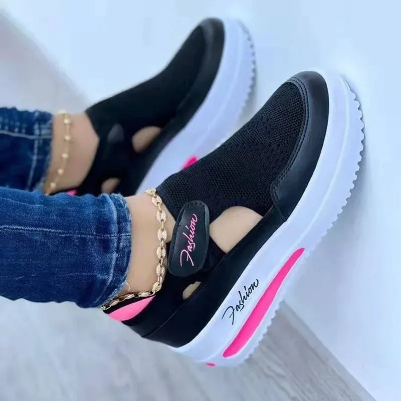 Women's Breathable Mesh Sneakers - Summer Comfort