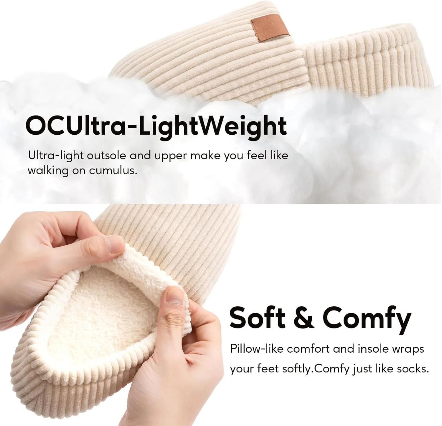 Women's Classic Soft & Fuzzy Slippers - Memory Foam, Cotton, Faux Fur - Grey - Women's Size 11 - Perfect for Christmas, Mothers Day, or Any Occasion