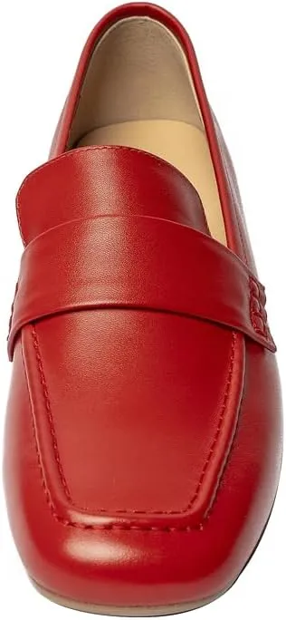 Women's Dress Leather Heels Loafer