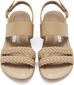 Women's Flat Sandals Ankle Strap Open Toe Summer Braided Sandal Beach Comfortable Platform Outdoor Slingback Dress Shoes