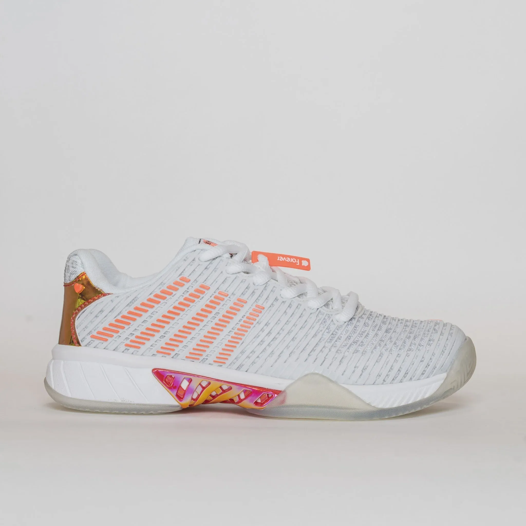 Women's Hypercourt Express 2 LIL White/Dove/Orange Glow (FINAL SALE)