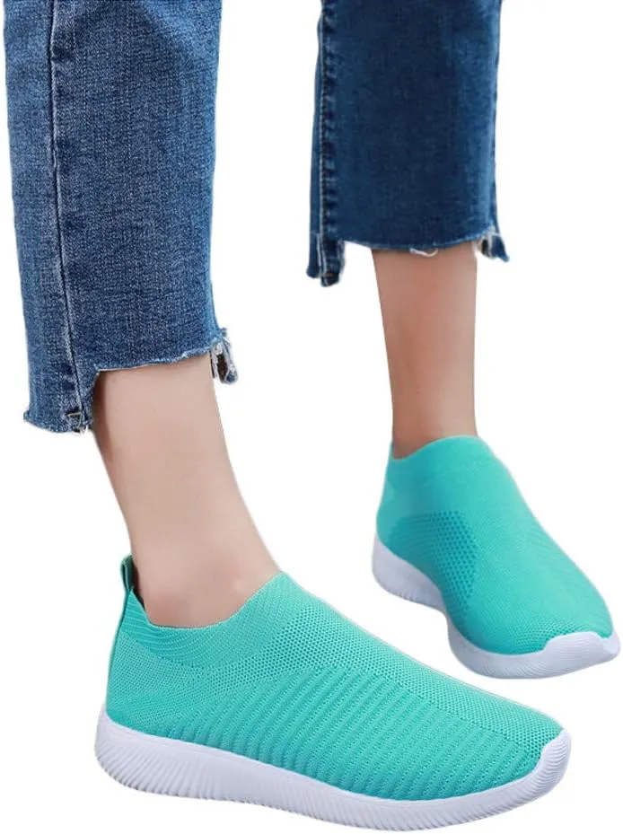 Womens Ladies Walking Running Shoes Slip On Lightweight Tennis Shoes Womens Casual Women's Casual Shoes Men's Fashion Sneakers Black Tennis Shoe Trainers Shoe
