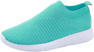 Womens Ladies Walking Running Shoes Slip On Lightweight Tennis Shoes Womens Casual Women's Casual Shoes Men's Fashion Sneakers Black Tennis Shoe Trainers Shoe