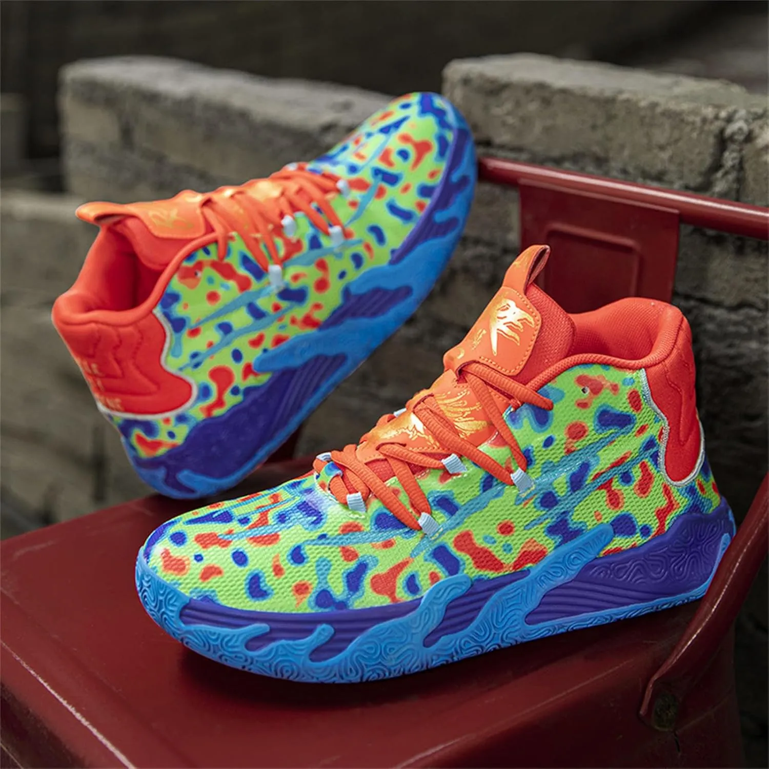 Womens Lightweight Lace Up High Top Fashion Basketball Shoes Soft Non-Slip Running Tennis Volleyball Sneakers Classic Sports Shoes