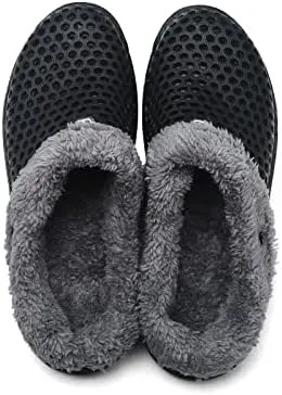 Women's Lined Clog Breathable Mesh Lining Indoor Outdoor Walking Garden Clogs Winter Slippers
