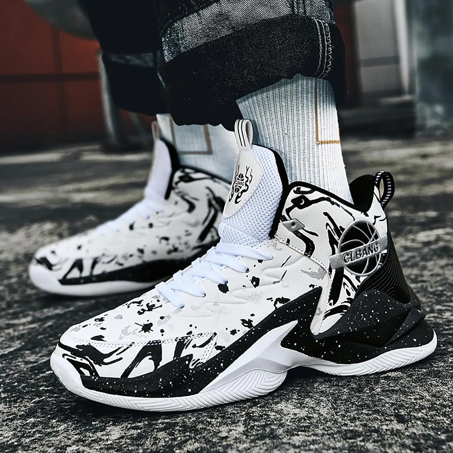 Womens Mens Basketball Shoes Breathable Running Athletic Cushion Sports Fashion Sneakers Non Slip Shoe