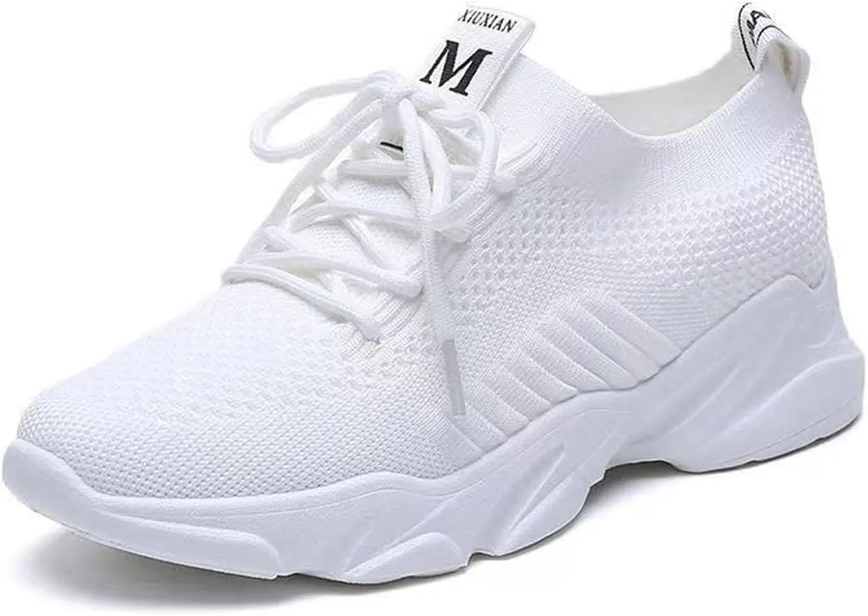 Women's Mesh Walking Shoes Breathable Running Sneakers Lightweight Lace Up Women Shoe Outdoor Non Slip Workout Travel